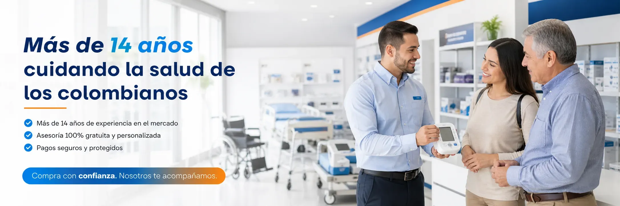 Más de 14 años cuidando la salud de los colombianos — asesoría gratuita y pagos seguros