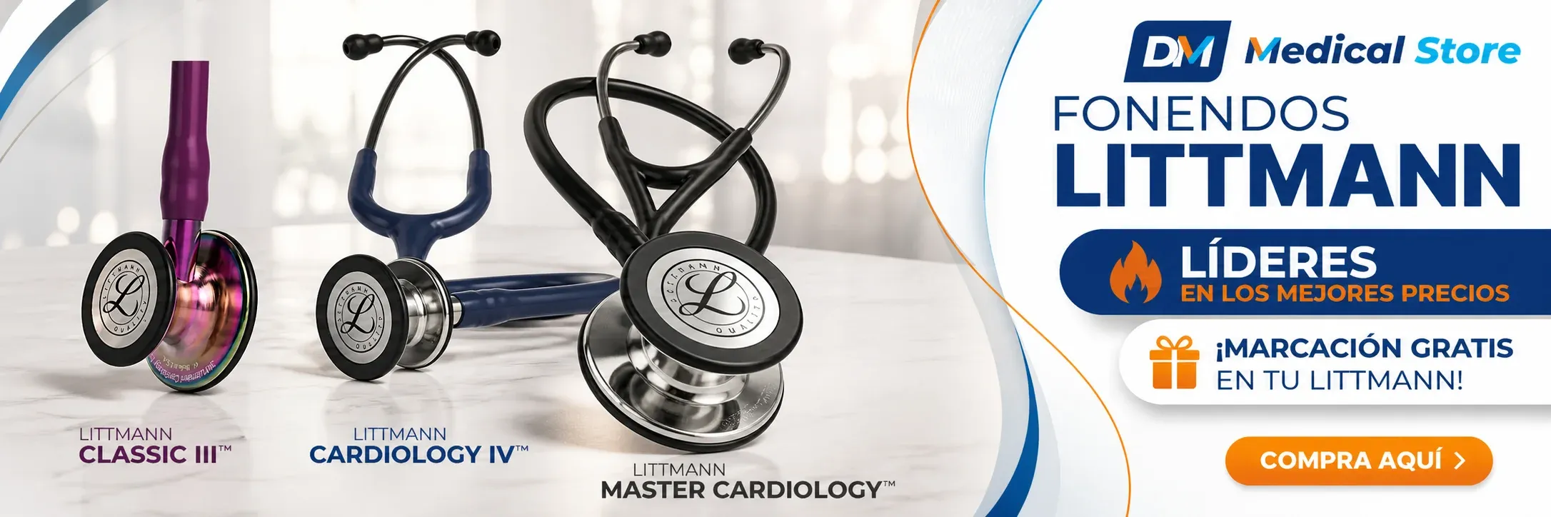 Fonendos Littmann — Classic III, Cardiology IV y Master Cardiology